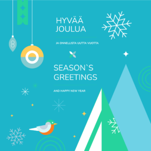 Hyvän joulun toivotus.